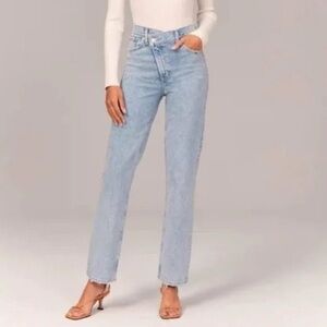 The Dad High Rise Cross Over Jeans